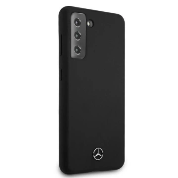 Pevné puzdro Etui Mercedes MEHCS21SSILBK pre Samsung Galaxy S21 G991 Silicone Line