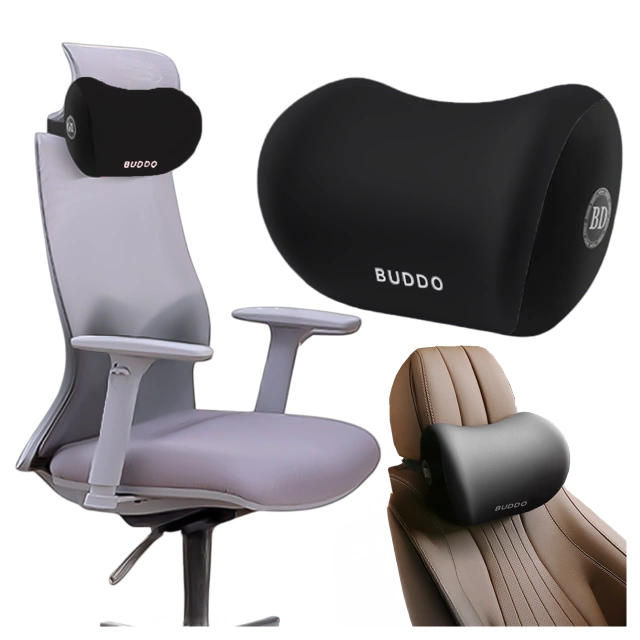 Alogy Car Pillow Headrest Memory Foam Black