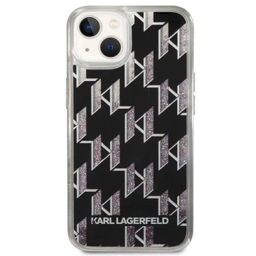 Etui Karl Lagerfeld KLHCP14MLMNMK na iPhone 14 Plus 6,7" pevné puzdro Liquid Glitter Monogram