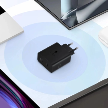 Samsung Power Adapter Duo Charger Network 2x USB-C 50W - Black