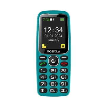 GSM-телефон Mobiola MB4120 4G для пенсіонерів, бірюзовий