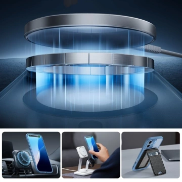 Etui ESR Classic Pro Set MagSafe iPhone 16 Niebieski Frosted