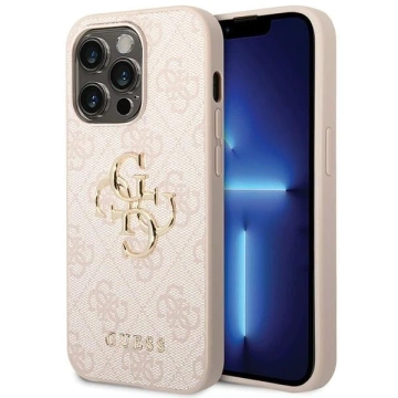 Чохол Guess GUHCP15L4GMGPI для iPhone 15 Pro 6.1" pink/pink hardcase 4G Big Metal Logo