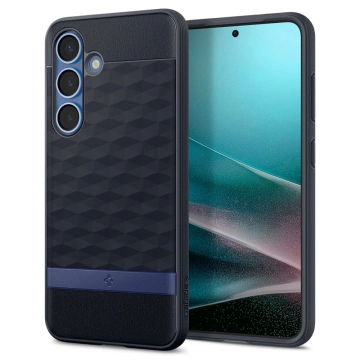 Samsung Galaxy S25 Plus Marineblau Spigen Parallax Mag MagSafe Hülle