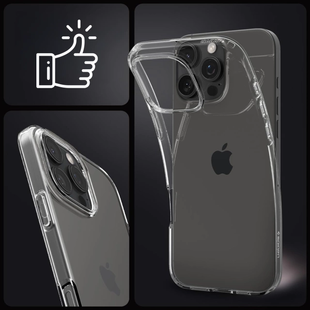 Etui + Szkło do iPhone 16 Pro Max Spigen Liquid Crystal obudowa na telefon
