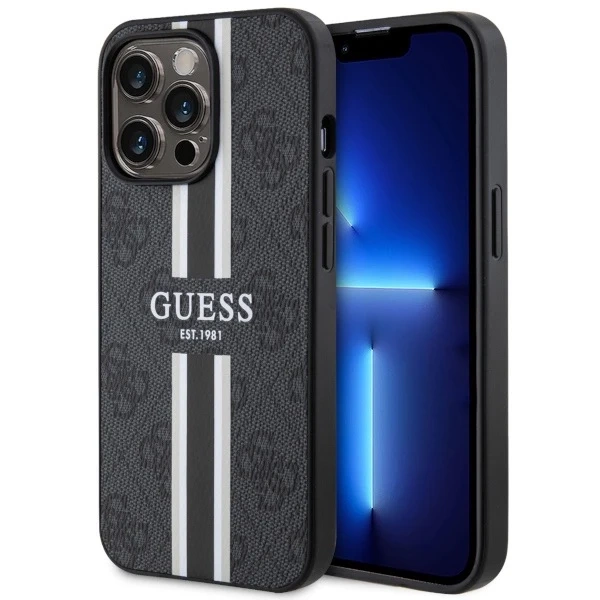 Etui Guess GUHMP13XP4RPSK pro iPhone 13 Pro Max 6,7" pevný obal 4G Printed Stripes MagSafe