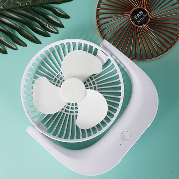 Stolný ventilátor Bezdrôtový ventilátor Stojaca prenosná nabíjateľná batéria Tichý VENTILÁTOR Biely