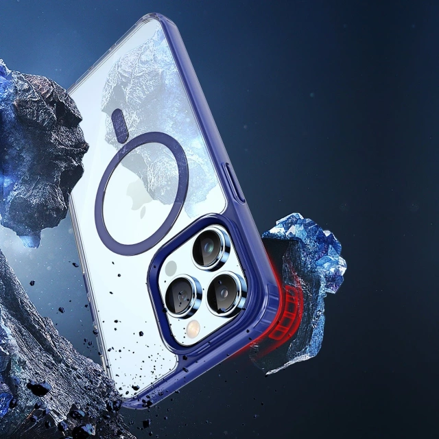 Dux Ducis Clin2 case iPhone 14 Pro Magnetic MagSafe case blue
