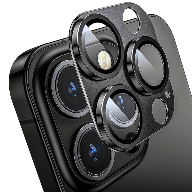 Osłona aparatu Szkło hartowane Hofi Fullcam Pro+ do Apple iPhone 15 Pro / 15 Pro Max Czarny