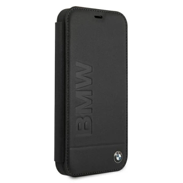 Etui BMW BMFLBKP12MSLLBK do Apple iPhone 12/ 12 Pro 6,1" kniha Podpis