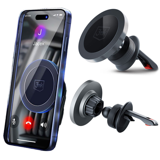 Magnetic car holder for MagSafe 3mk MagHolder Car holder for the grille