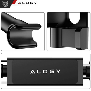 Alogy držiak do auta na opierku hlavy telefónu / tabletu Čierny