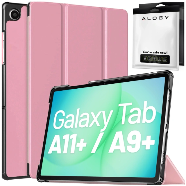 Etui do Samsung Galaxy Tab A11+ (X310/X315/X316) / A9+ 2023 11" (X210/X215/X216) Alogy Book Cover Case obudowa ochronne Różowe