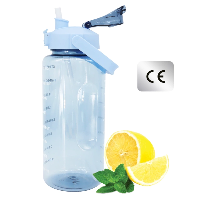 Große Glasflasche Wasserflasche Trinkgetränke Alogy Motivational Messbecher 1l 1000ml Silikonhülle Olive