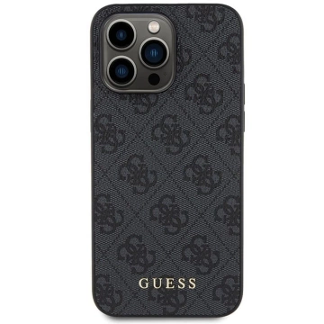 Чохол Original GUESS Hardcase GUHCP15LG4GFGR для iPhone 15 PRO (4G Metal Logo / сірий)