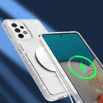 Etui Glitter pre Samsung Galaxy A33 5G Clear