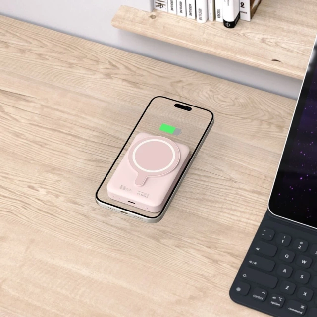 Магнітний павербанк PB11 Lifemag Magsafe Power Bank 10000 mAh Pink