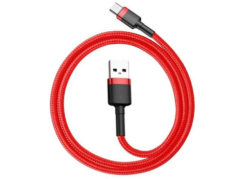 Kábel Baseus USB-C Typ C 2A 3m Červeno-čierny