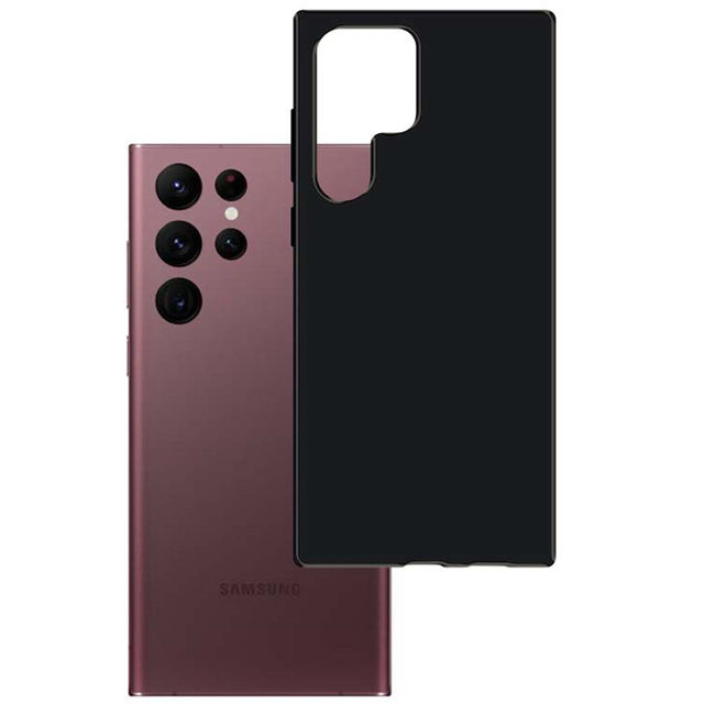 Resistant Case 3mk Matt Case for Samsung Galaxy S22 Ultra Black