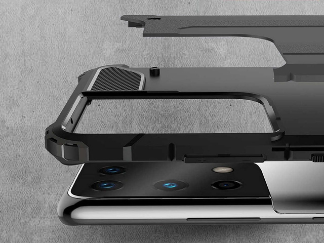 Puzdro Alogy Hard Armor pre Samsung Galaxy S21 Ultra šedé