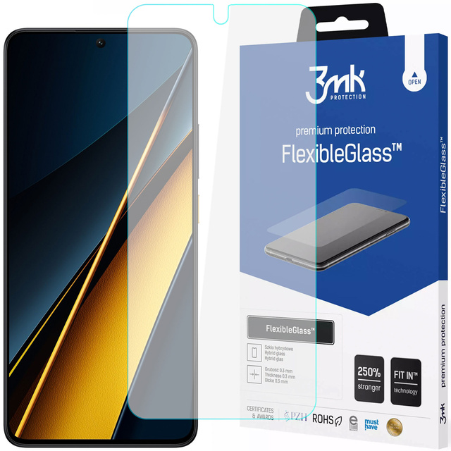Szkło hybrydowe do Xiaomi Poco X6 Pro 5G 3mk FlexibleGlass na ekran Glass 7h