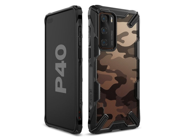 Etui Ringke Fusion X для Huawei P40 Camo Black