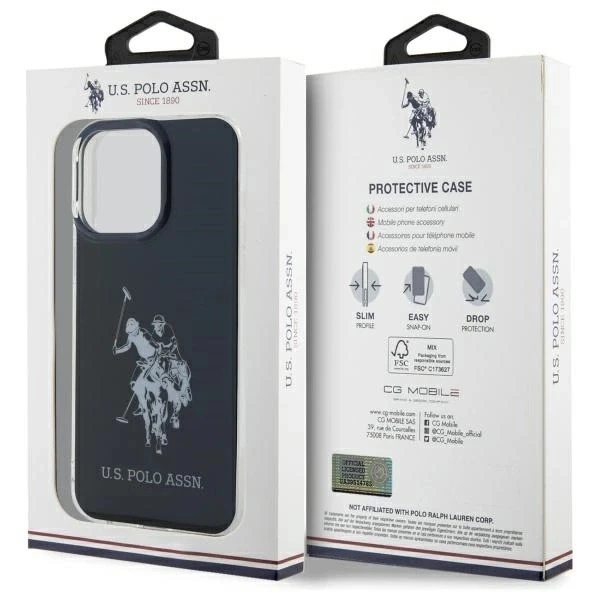 Etui do iPhone 15 Pro Max US Polo Shiny Big Logo Czarne