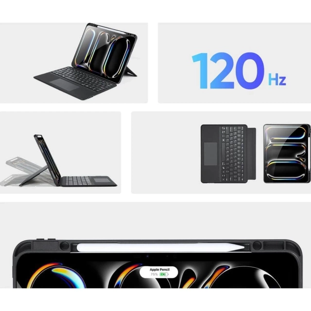 Ochranné puzdro s Bluetooth klávesnicou pre iPad Pro 13 (2024) DUX DUCIS DK čierne
