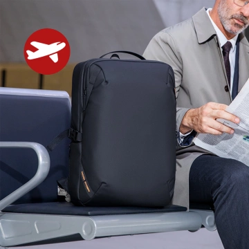 Mark Ryden 15.6" Laptop Travel Backpack, Waterproof, 21L Capacity, with Keychain and Whistle, 44 x 29 x 17 cm – Black