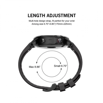 Hladký garmin fenix 3 / 5x / 3h / 5x plus / 6x / 6x pro / 7x černý