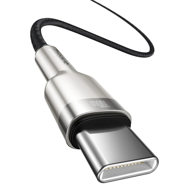 Кабель Baseus Cafule USB-C на USB-C, 100 Вт, 1 м (чорний)