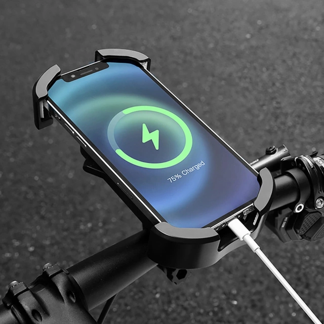 Uchwyt rowerowy Rockbros na kierownicę 4,7–6,8″ – czarny