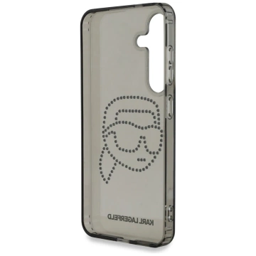 Etui Karl Lagerfeld Rhinestones Karl Head Logo do Samsung Galaxy S25 Czarny