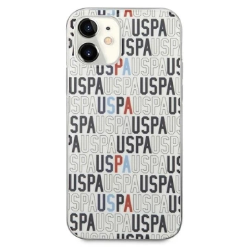Pouzdro na telefon US Polo Logo Mania Collection iPhone 12 mini 5,4". bílá/bílá
