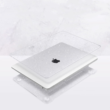 Чохол Alogy Hard Case для Apple MacBook Air 13 M1 2020 Glitter Clear Keyboard cover