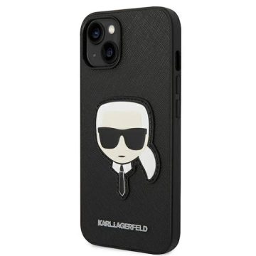 Etui Karl Lagerfeld KLHCP14MSAPKHK для iPhone 14 Plus 6,7" hardcase Saffiano Karl`s Head Patch