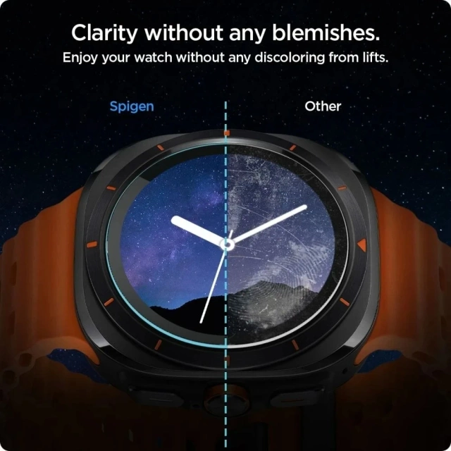 Tempered Glass Spigen Glas.Tr ”EZ-FIT” 2-Pack for Samsung Galaxy Watch Ultra (47mm) Clear
