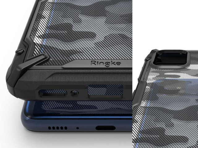 Etui na telefon Ringke Fusion X by Samsung Galaxy M51 Camo Black