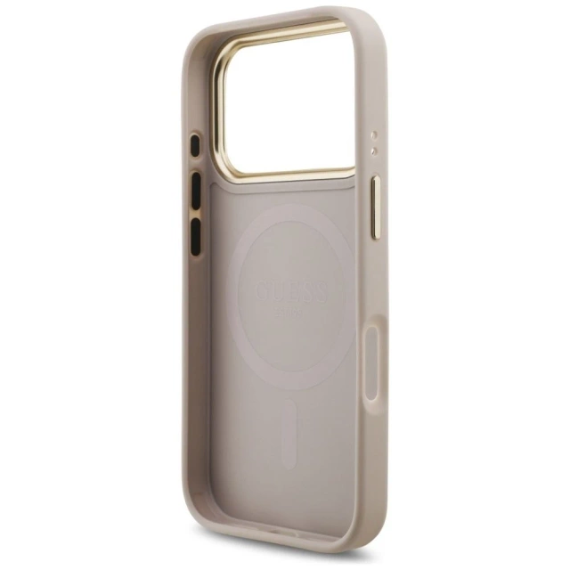 Etui Guess 4G Stripe MagSafe do iPhone 17 Pro Różowy