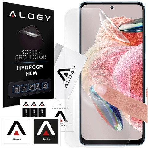 Hydrogel Film for Xiaomi Redmi Note 8/ 8T/ 8 Pro/ 9/ 9S/ 10/ 10 Pro/ 11/ 11S/ 12/ 12 Pro phone screen protector Alogy Hydrogel Film