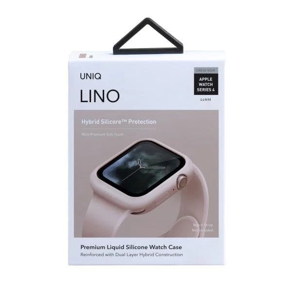 Корпус UNIQ Lino Apple Watch Series 4/5/6 / SE 44 мм. рожевий / рум'яна рожеві