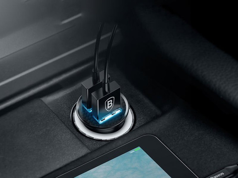 Baseus Dual Quick QC 3.0 2x USB 30W autonabíjačka čierna