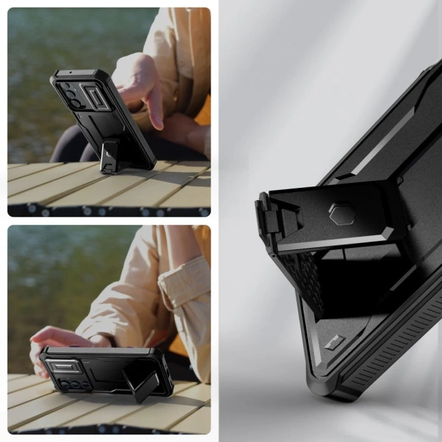 Etui do Samsung Galaxy A16 4G/5G Tech-Protect Kevlar Cam+ Czarny