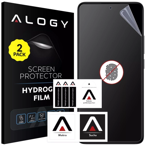 2x Folia "MATOWA" do Xiaomi POCO X6 Pro 5G Hydrożelowa Alogy HydroSkin Matte Pro™ na ekran do etui "BEZ ODCISKU PALCÓW"