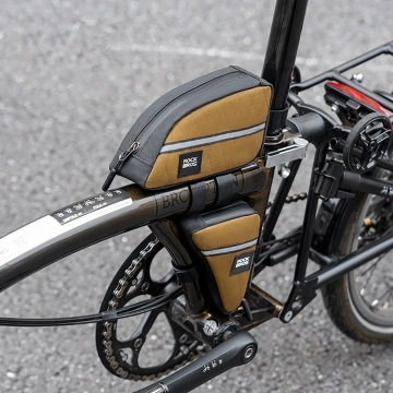 Rockbros 0.3l Triangle Bike Frame Bag – Brown