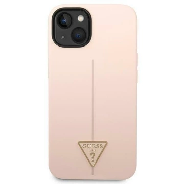Чохол Guess GUHCP14MSLTGP для Apple iPhone 14 Plus 6.7" pink/pink hardcase Silicone Triangle