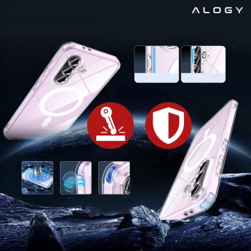 Чохол для Apple iPhone 16 Pro Max Alogy Anti-Shock Hybrid Case for MagSafe Transparent