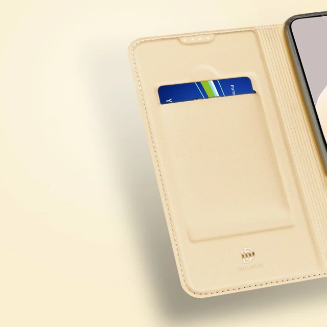 Dux Ducis Skin Pro Hülle für Xiaomi Redmi Note 12 Cover Flip Card Wallet Stand Gold