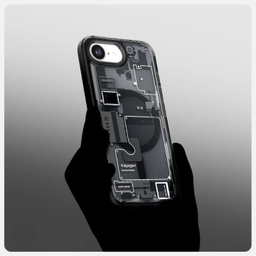 Etui do iPhone 16e Spigen Ultra Hybrid Mag MagSafe Zero One Black