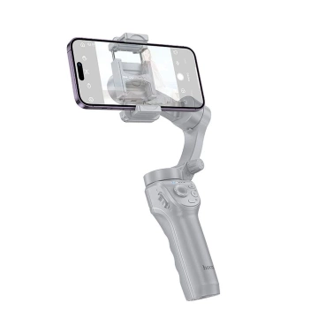 3-osý gimbal pre smartfón Hoco K24 s podsvietením v sivom prevedení